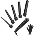 5 in 1 Hair Curling Iron Multifunctional barrel Rotating Professional salon Hair Curler