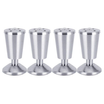 4pcs Stainless Steel Furniture feet Thickening Adjustable Cabinets legs Sofa feet With Screws as Gifts 8/10/12/15cm height