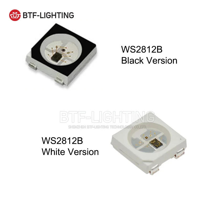 Description Picture 5 of itemWS2812B LED Chip 10~1000pcs 5050 RGB SMD Black White version WS2812 Individually Addressable Digital 5V