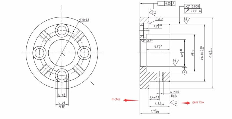 Description Picture 3 of item16mm Micro Planetary Speed gear Reducer precise planetary gearbox maxon replacement high speed torque gearbox for coreless motor