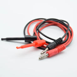 1 pair High Quality 1M Long Multimeter Dual Test Hook Clip to Male Banana Plug Cable