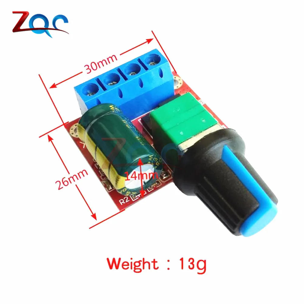 Description Picture 4 of item5A 90W DC Motor Speed Controller Voltage Regulator 12V pwm regulator 4.5V-35V Adjustable Speed Regulator Control Governor Switch