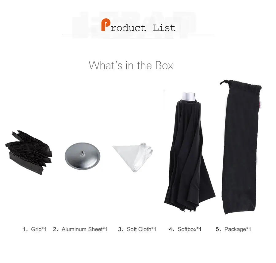 Description Picture 3 of itemGodox AD-S7 Multifunctional Soft Box Octagonal Honeycomb Grid Umbrella Softbox for WITSTRO Flash Speedlite AD180 AD360 AD200