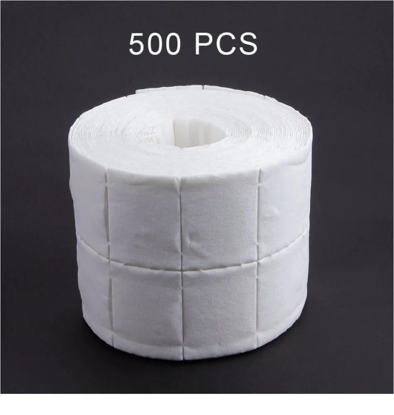 Description Picture 5 of item300/500/900Pcs Gel Polish Remover Nail Cleaner Manicure Wipes Pads Paper Polish Tips Cotton Polishing Nails Art Napkins Tools