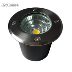 5W 10W Waterproof IP68 Warm Cold White Buried Lamp Inground Lighting Outdoor COB LED Underground Lamp Light 85-265V/12V