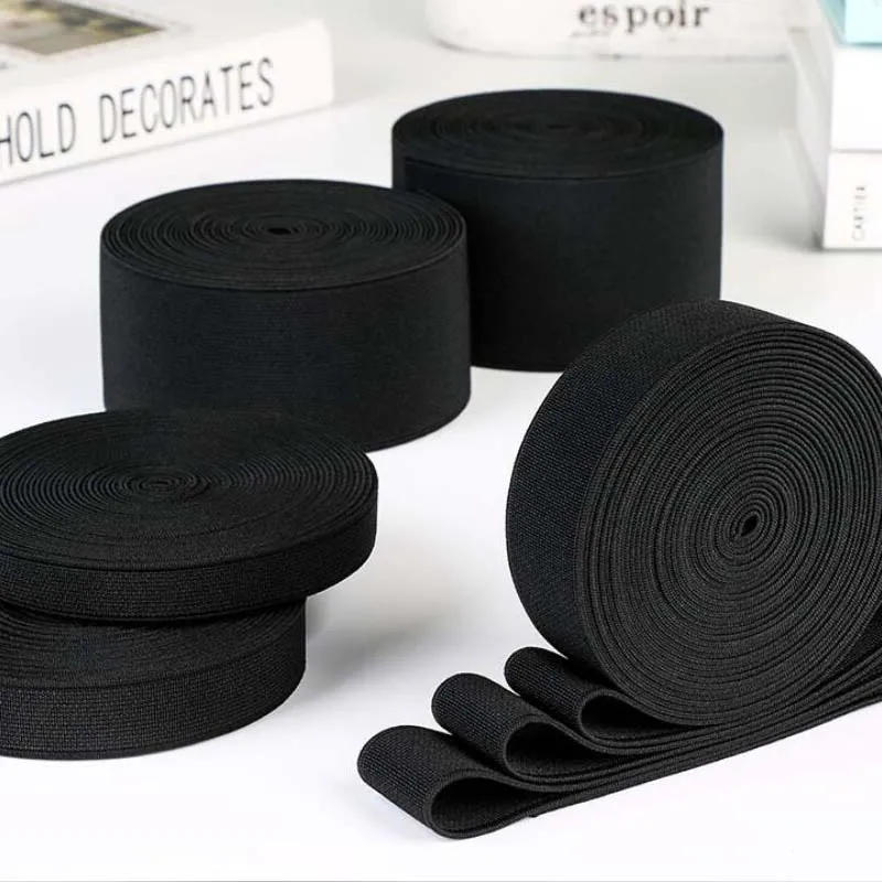 Description Picture 6 of itemBlack White Sewing Elastic Rubber Band Nylon Webbing for Garment Accessories Bags Width 15mm 20mm 25mm 30mm 35mm 40mm 45mm 50mm