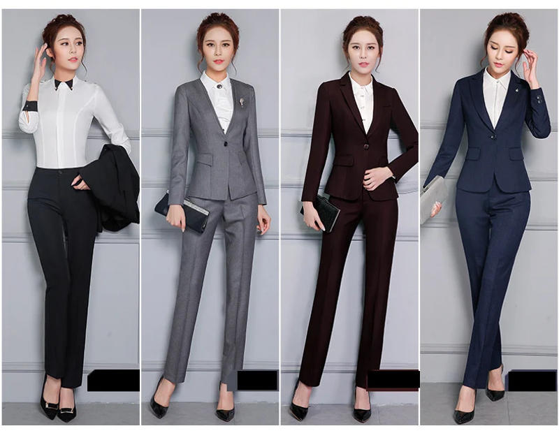 Description Picture 2 of itemWomen Formal Pants 2019 Autumn High Waist Ladies Straight Office Trousers Work wear Big Clothes S~4XL 5XXXXXL Pantalon Femme
