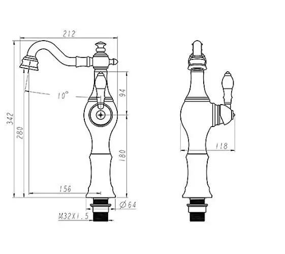 Description Picture 5 of itemRose gold brass ceramic and brass basin faucet hot and cold wash kitchen faucet bathroom shower faucet set tap toilet bath mixer