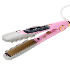 High quality Hair curler steam spray straight plate holder, hair straightener tool Dry wet amphibious without hurting hair