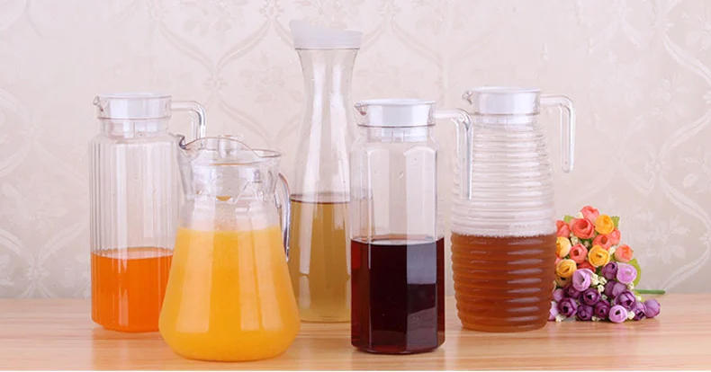 Description Picture 3 of itemLarge Capacity Plastic Fruit Juice Milk Pot Bar Party Wine Beer Bottle Beverage Cold Water Kettles Anti-fall Water Pitcher Jug
