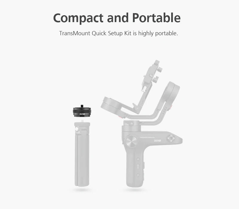 Description Picture 4 of itemZHIYUN EX1D03 Accessory TransMount Quick Release Setup Kit for Crane M3 / Weebill S / Crane 2S Gimbal with 1/4 Inch Screw