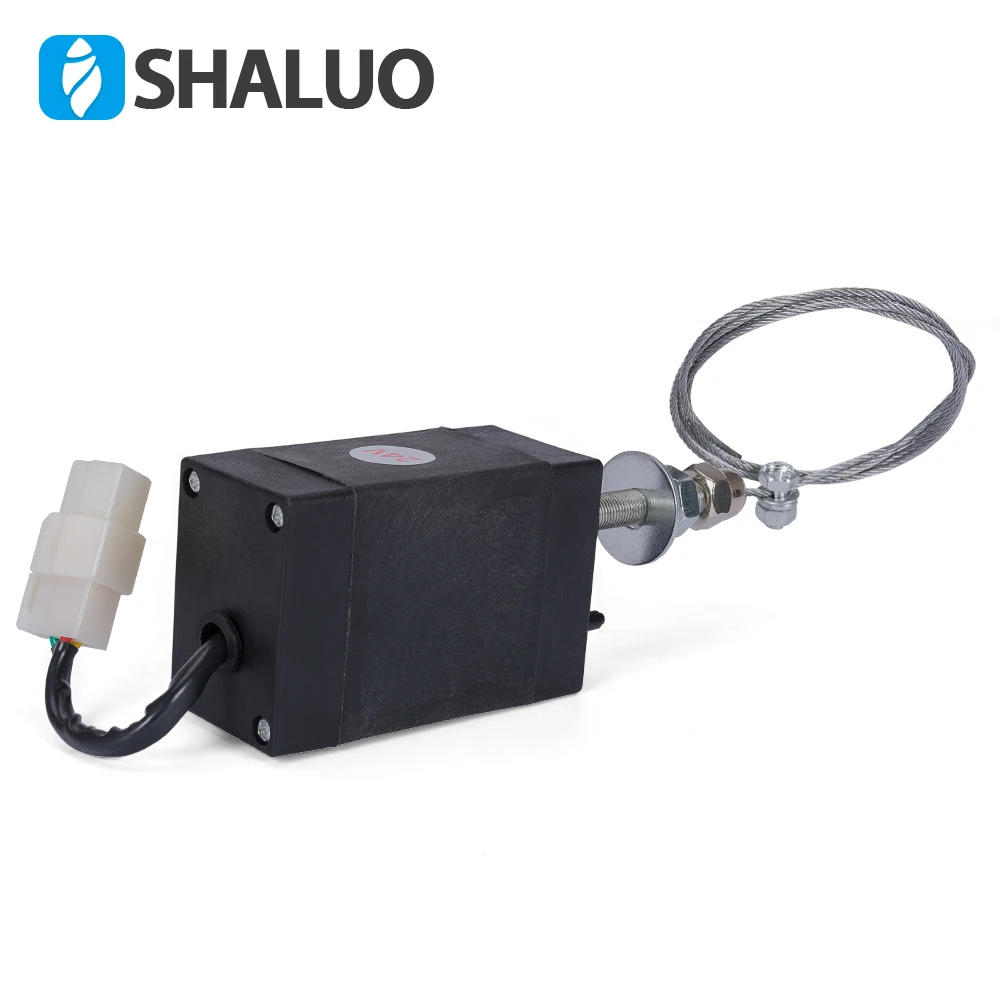Description Picture 6 of item12V 24V XHQ-PT Diesel Generator Engine Flame Out Device Off Valve Stop Solenoid Valve Accessories NC Normal Close NO Normal Open