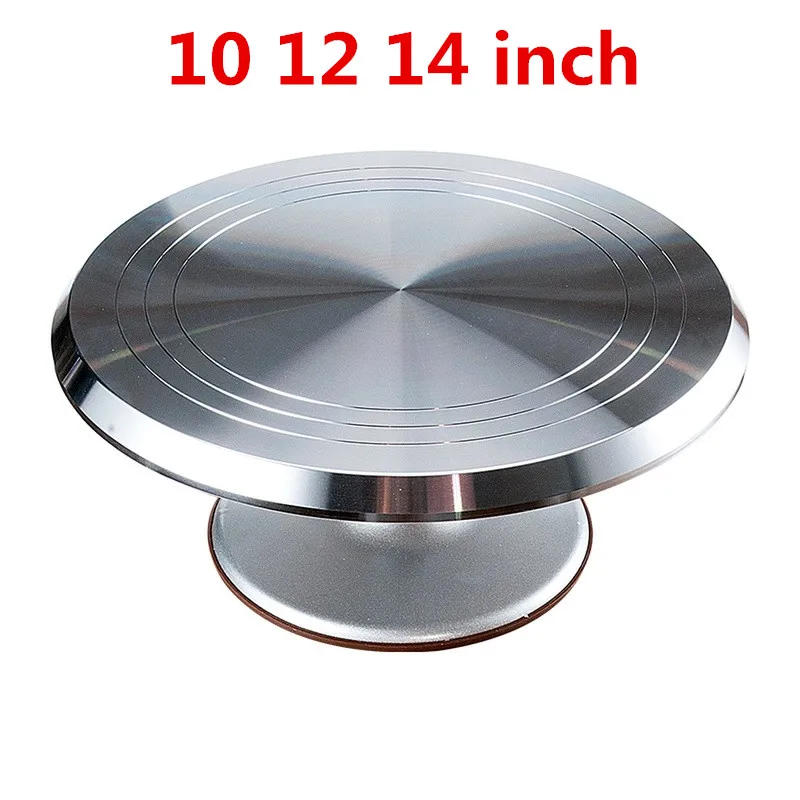 Description Picture 6 of itemcake stand Baking tool 10 12 14 inch mounted cream cake table Turntable Rotating table stand base turn around Decorating table