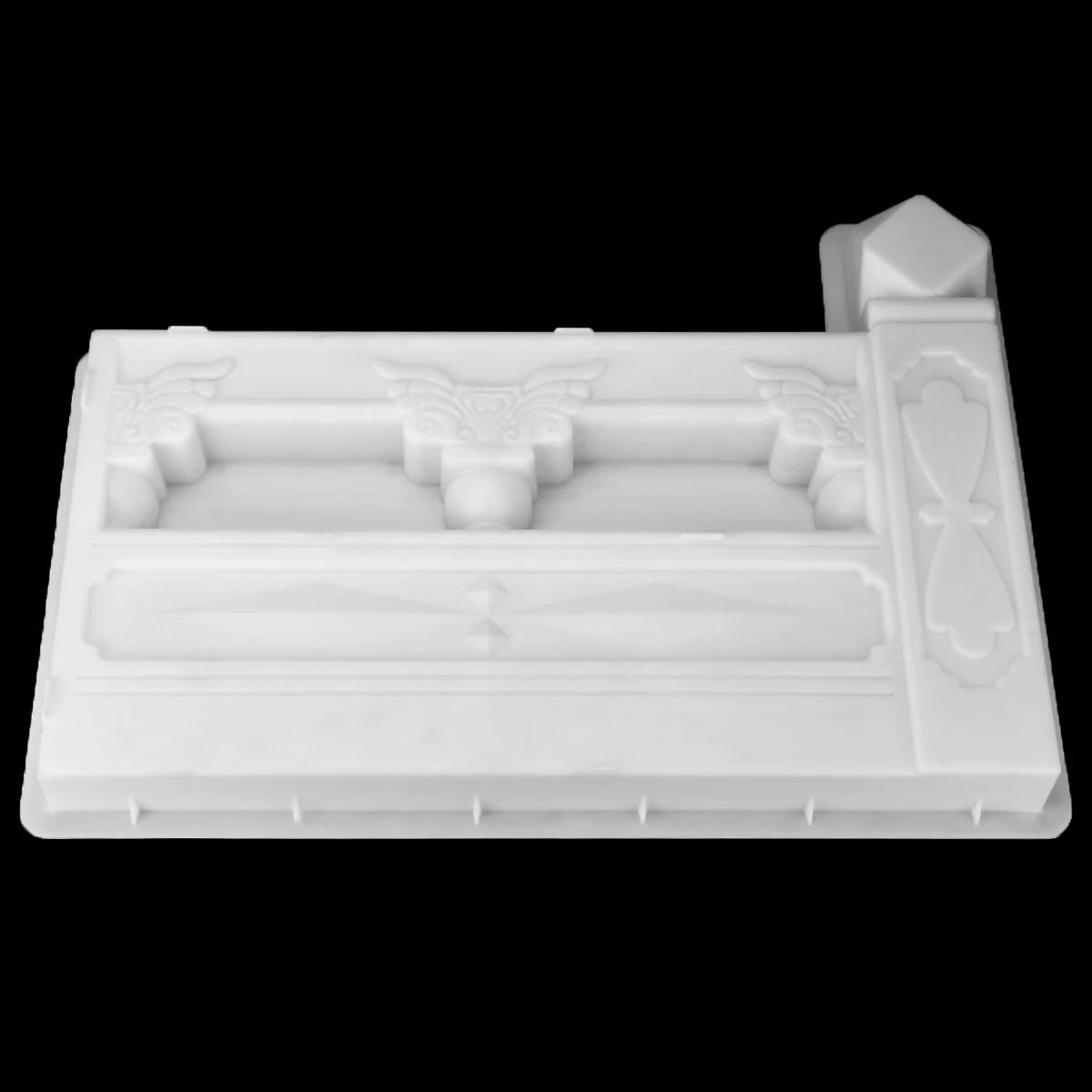 Description Picture 6 of itemHeat shield Concrete Paving Mold Pool Plastic Mold Brick Courtyard Rectangle Antique Flower Pond Paving Molds DIY 30x30x13cm