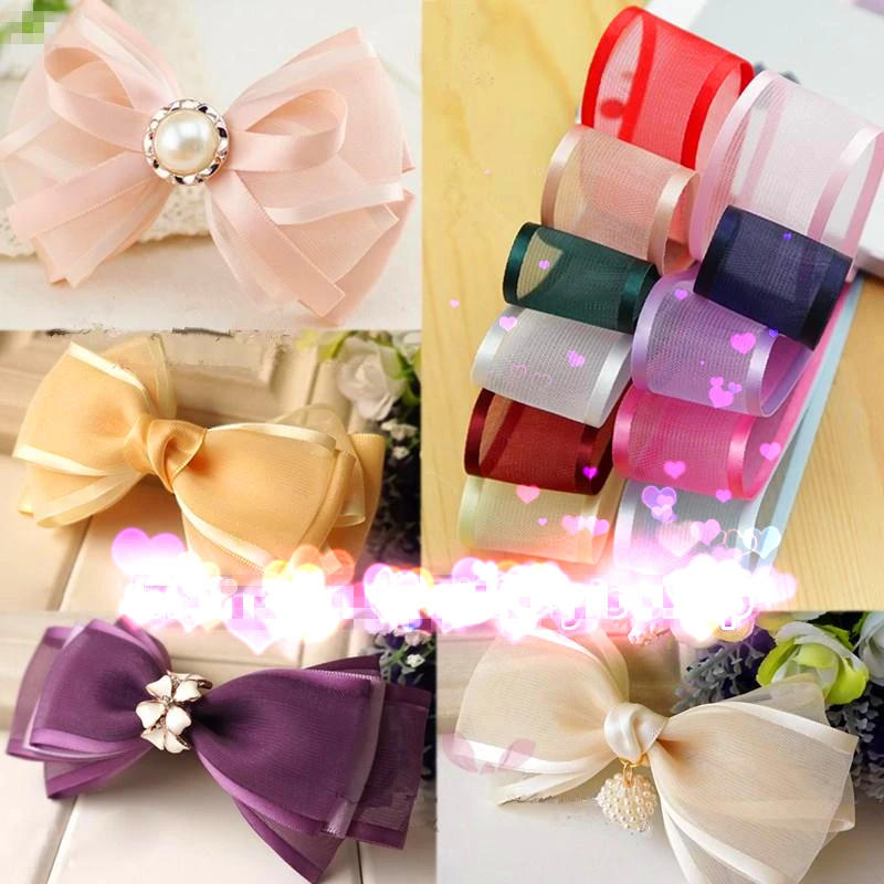 Description Picture 3 of itemWholesale 5Yards 1"(25mm) Red Broadside Organza Ribbon Bow Wedding Christmas Party Wrapping Decoration Lace Crafts