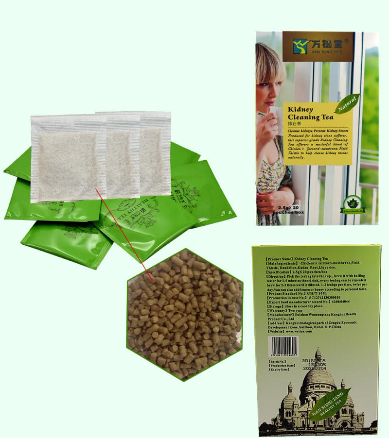 Description Picture 6 of item40 pcs/2 Packs Chinese medicine Care treatment Prevent Diuretic anti-inflammatory analgesic Kidney Stones Cleaning Teabags