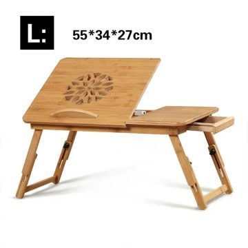 Simple lazy table adjustable bed notebook computer desk creative folding bamboo small desk