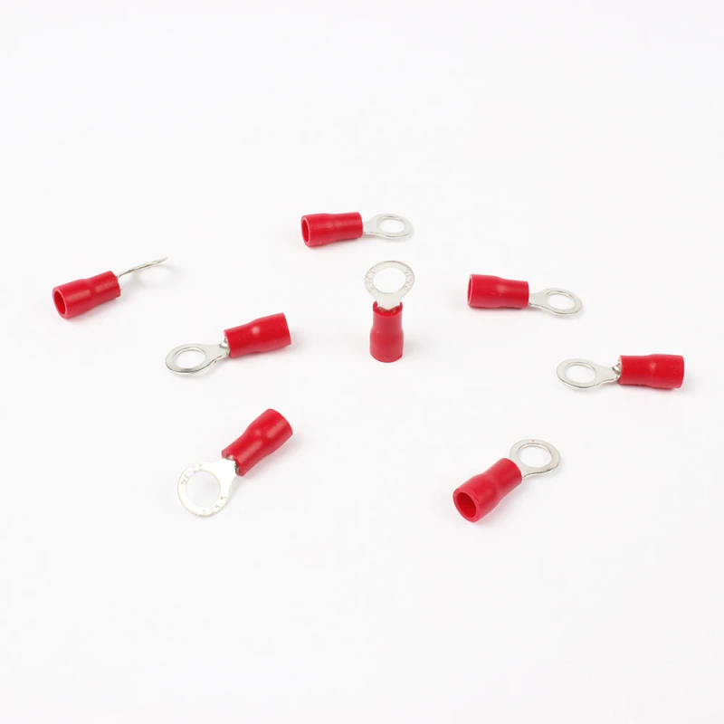 Description Picture 6 of item10pcs 100pcs 50pcs red RV1.25- 3 4 5 6 8 10 12 Ring Insulated Wire Connector Electrical Crimp Terminal Cable Wire Connector AWG
