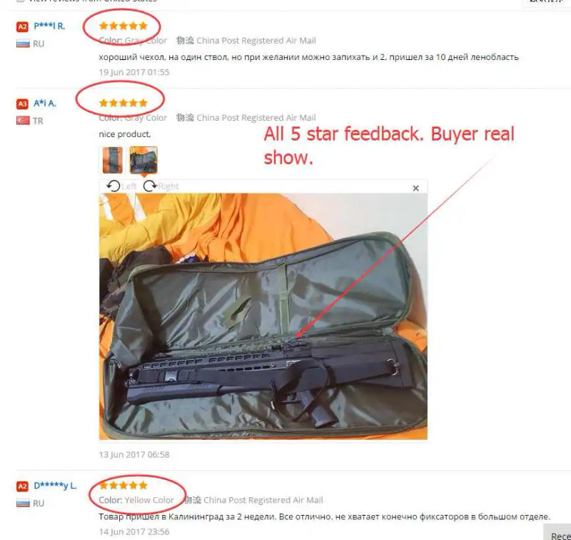 Description Picture 4 of itemMen's Shooting Hunting Backpack Tactical Gun Bag Airsoft Accessories Sniper Rifle Gun Case Nylon Outdoor Sports Bag