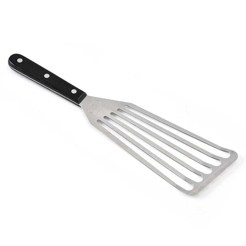 Description Picture 5 of itemStainless Steel Slotted Turner & Fish Spatula With Wooden Handle - Kitchen Tools by Leeseph