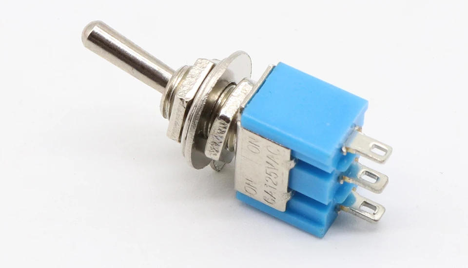 Description Picture 4 of item5pcs Mini MTS-102 3-Pin SPDT ON-ON 6A 125VAC Miniature Toggle Switches