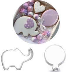 1pcs patisserie reposteria Elephant Balloon Mold Metal Cookie Cutter Fondant Cake Decor Tools Cupcake Paste Biscuit Pastry Mould