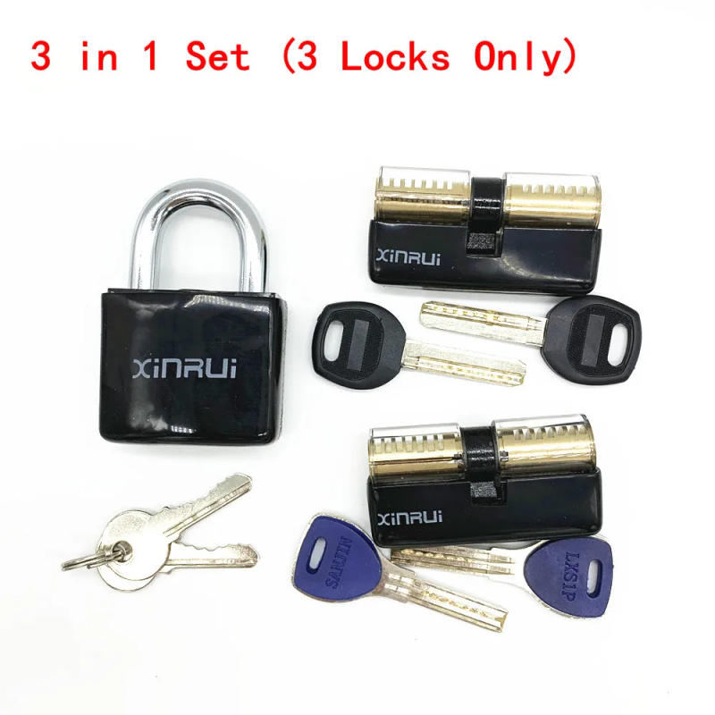 Description Picture 4 of itemLocksmith Supplies Practice Lock Pick Set Tension Wrench Hand Tools with Broken Key Tool Combination Padlock Hardware