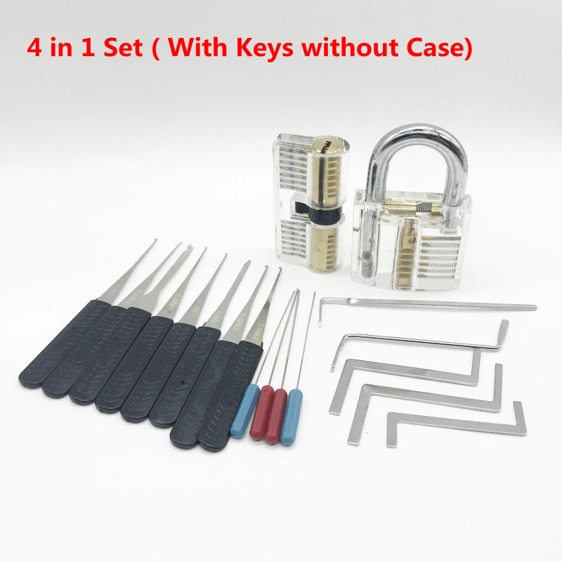 Description Picture 3 of itemLocksmith Supplies Practice Lock Pick Set Tension Wrench Hand Tools with Broken Key Tool Combination Padlock Hardware