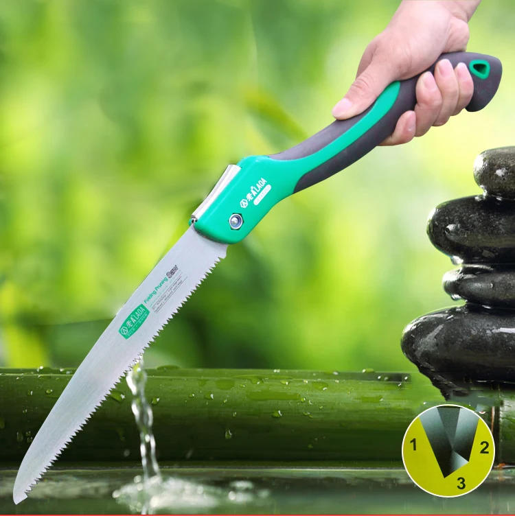 Description Picture 2 of itemLAOA 10 inch 7T/9T/12T Wood Folding Saw Outdoor For Camping SK5 Grafting Pruner for Trees Chopper Garden Tools Unility Knife