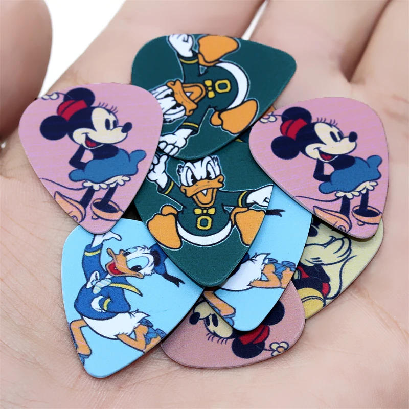 Description Picture 2 of itemSOACH 50PCS 0.71mm high quality guitar picks two side pick ukulele guitar paddle picks earrings DIY Mix picks guitar
