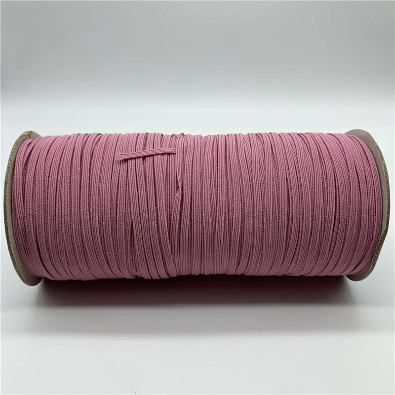 Description Picture 4 of item5yards/lot 3mm Sewing Elastic Band Colourful High Elastic Fiat Rubber Band Waist Band Stretch Rope Elastic Ribbon