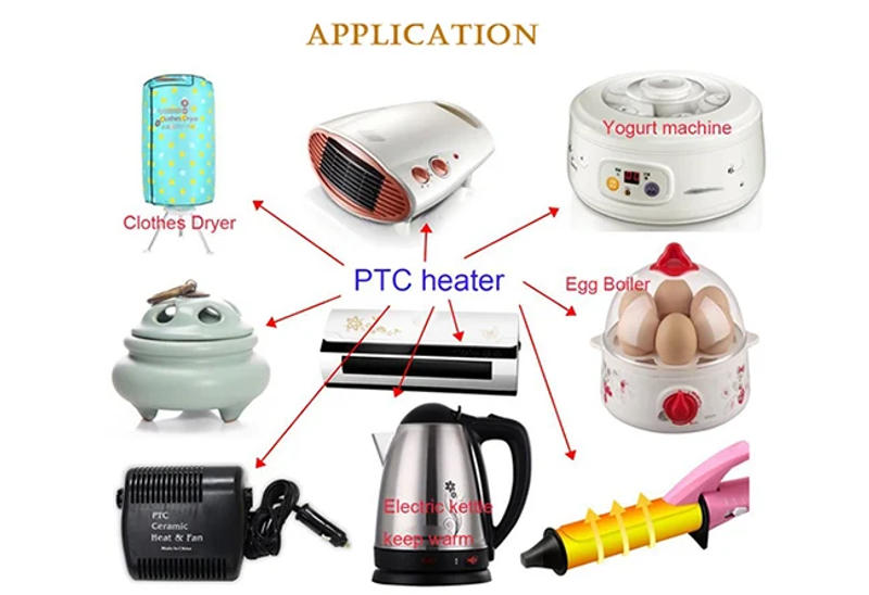 Description Picture 2 of item2000W 220V constant temperature Insulated PTC ceramic air heater 280*76mm