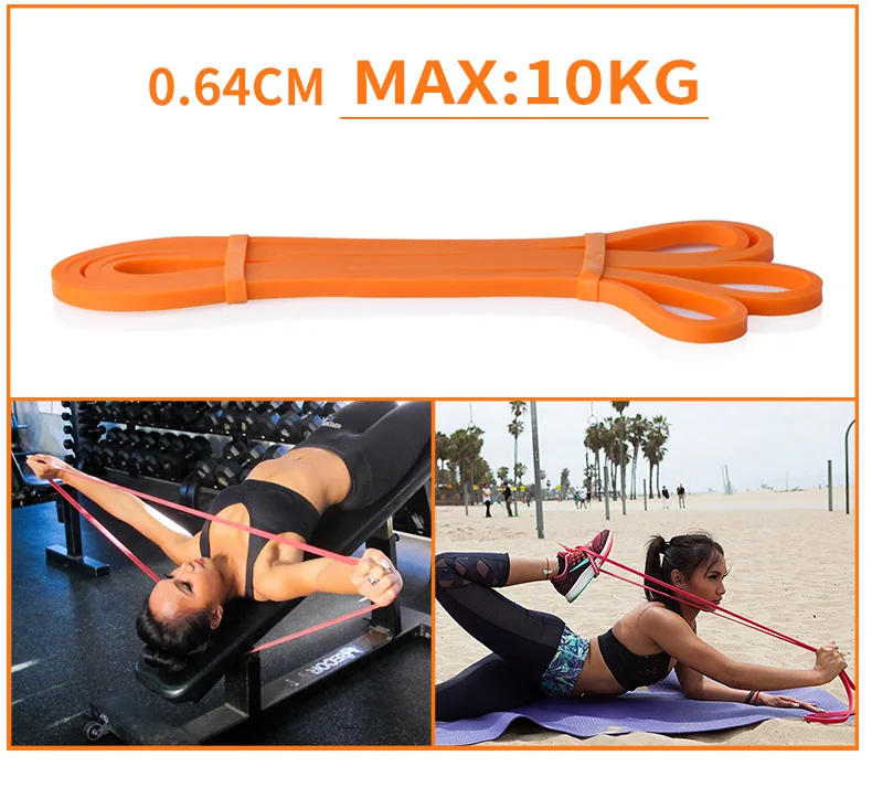 Description Picture 3 of itemResistance Band Exercise Elastic Band Workout Ruber Loop Strength Pilates Fitness Equipment Training Expander Unisex