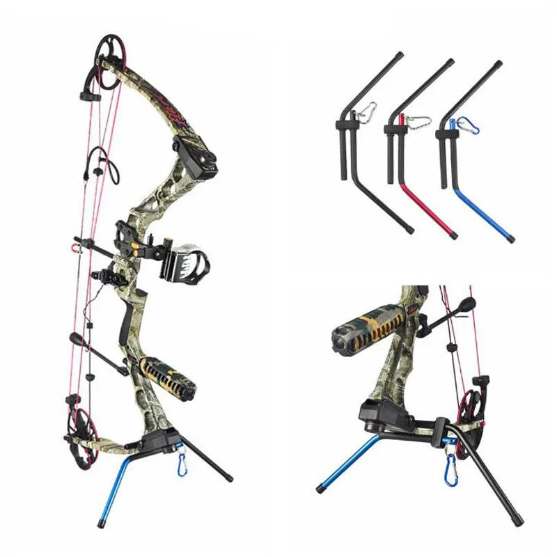 Description Picture 4 of itemArchery Compound Bow Stand Bow Holder Rack Removable Bow Stander Hunting Metal Stand