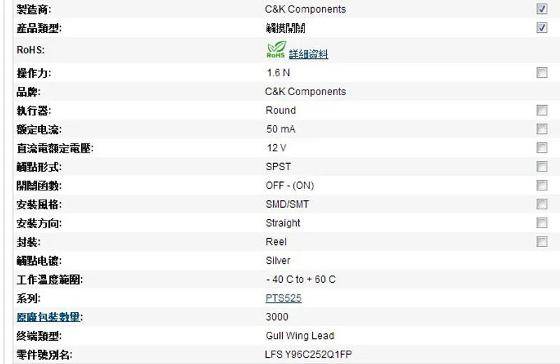 Description Picture 2 of itemOriginal new 100% PTS525SM10SMTR light touch switch 4*4*1.5MM waterproof copper head car audio switch