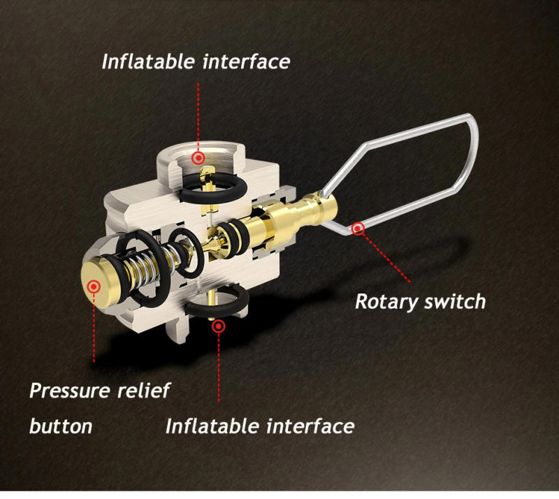 Description Picture 4 of itemOutdoor Camping Gas Furnace Stove Cylinder Cartridge Tank decompression relief valve filling Gas Charging Adapter