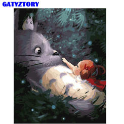 Unframed Cartoon Animals DIY Digital Painting By Numbers Kits Drawing Paint By Numbers Unique Gift For Home Wall Art Picture