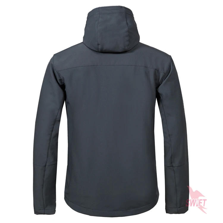 Description Picture 5 of itemCustomize LOGO Softshell Jacket Men Hooded Waterproof Thermal Fleece Outdoor Hiking Clothing Skiing Trekking Camping Ski Clothes