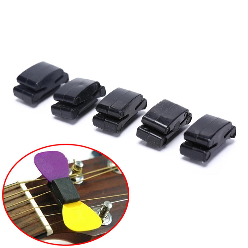 Description Picture 5 of item5 Pcs 20g Black Rubber Guitar Pick Holder Fix On Headstock For Guitar Bass Ukulele