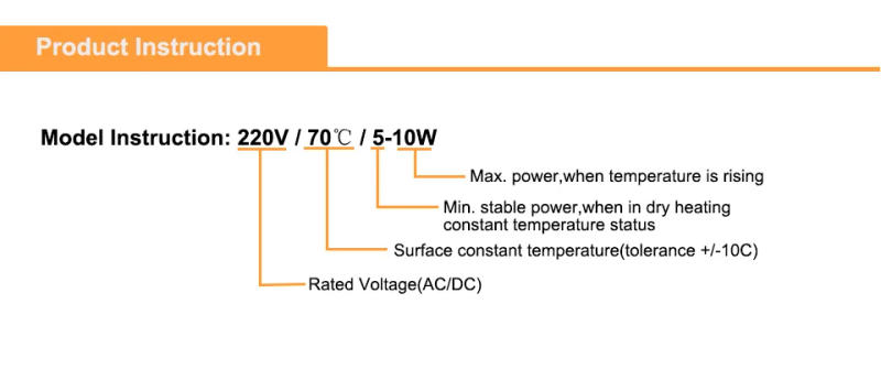 Description Picture 5 of item2PCS 5V Thermostat PTC Heating Element 12x8x3mm 60 Celsius Degree Constant Temperature PTC Electric Heater Plate Insulating Film