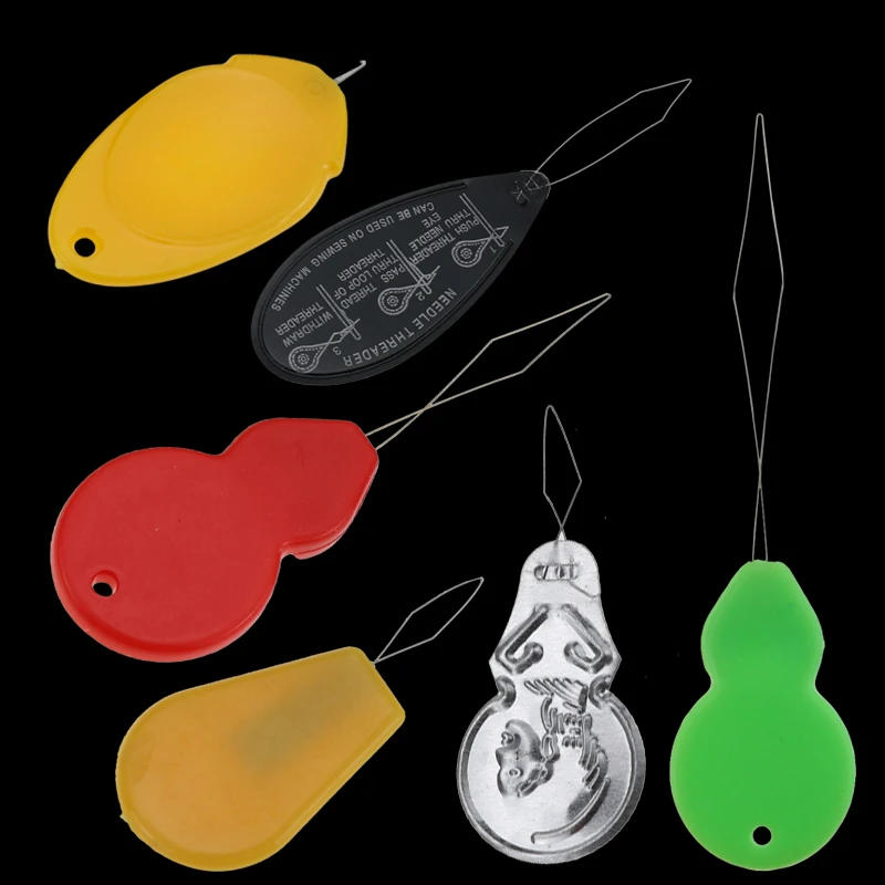 Description Picture 2 of item1/5/10/50PCS Automatic Needle Threader Thread Helpful Elderly Guide Easy Use Sewing Tool