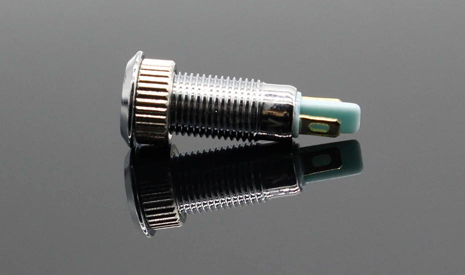 Description Picture 5 of itemMetal Indicator light LED 8mm waterproof Signal lamp 6V 12V 24V 220v dot LIGHT Colorful concave Indicator
