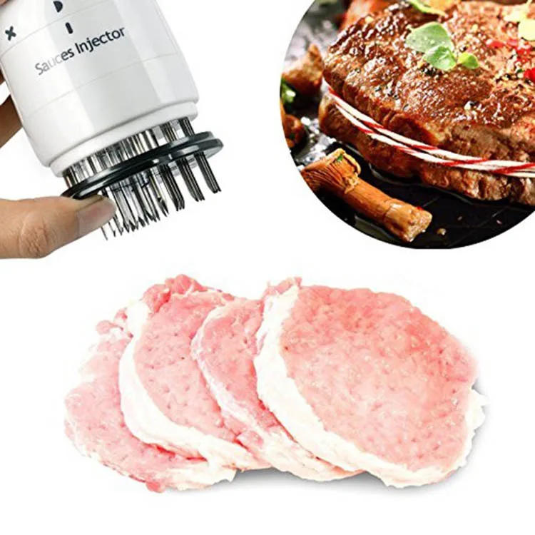 Description Picture 5 of item1PC Multifunctional Meat Tenderizer Needle Stainless Steel Steak Meat Injector Marinade Flavor Syringe Kitchen Tools