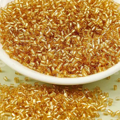 Description Picture 3 of item720pcs 2mm(11/0) Silver Core Czech Glass beads Bugle Tubes DIY Material Cross stitch Embroidery Handmade sewing Accessories