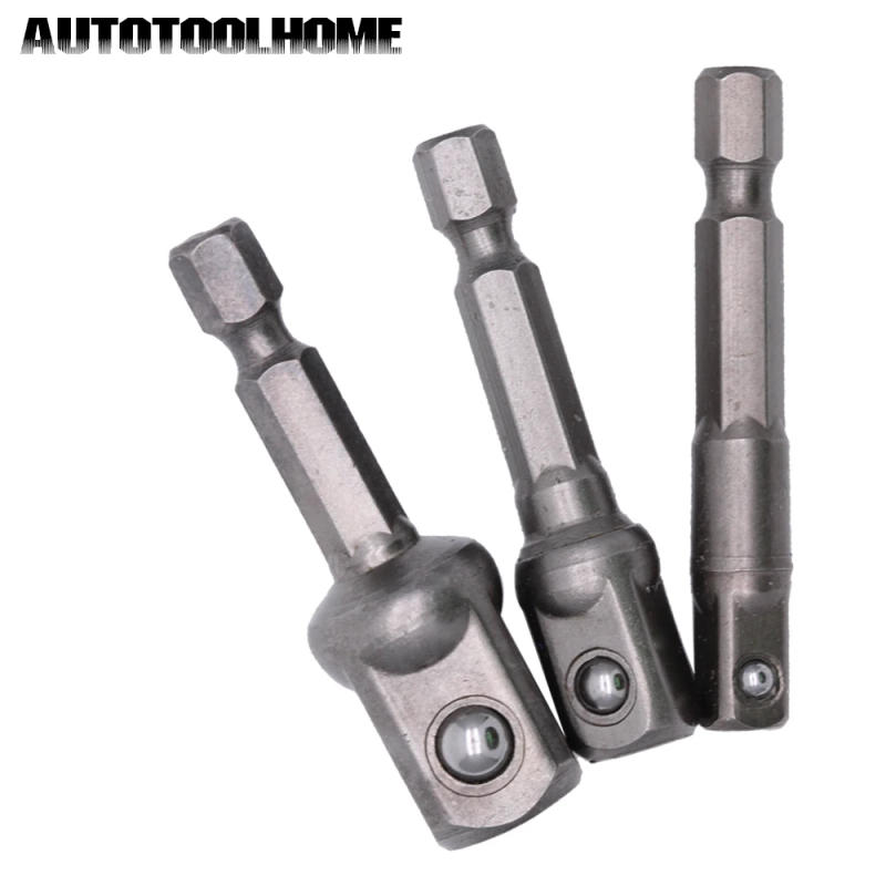 Description Picture 5 of item3PC 1/4 3/8 1/2" Hex Power Drill Bit Driver Socket Bits Set Adapter Wrench Sleeve Extension Bar For Electric Screwdriver Bits