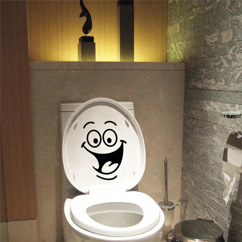 Description Picture 5 of itemFunny Smile Face Toilet bathroom sticker decals lamp for sitting night light seat light