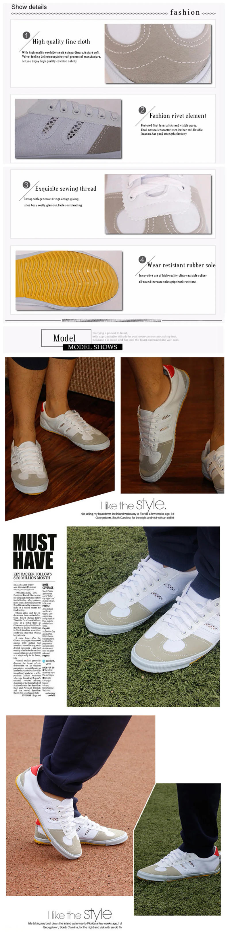 Description Picture 4 of itemUSHINE EU34-45 Canvas Sports Volleyball Training Wushu KungFu Running Students Net ShuangXing Shoes Men Women