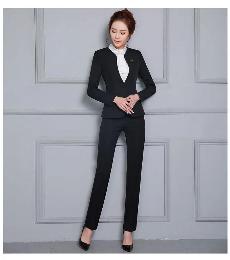 Description Picture 5 of itemWomen Formal Pants 2019 Autumn High Waist Ladies Straight Office Trousers Work wear Big Clothes S~4XL 5XXXXXL Pantalon Femme