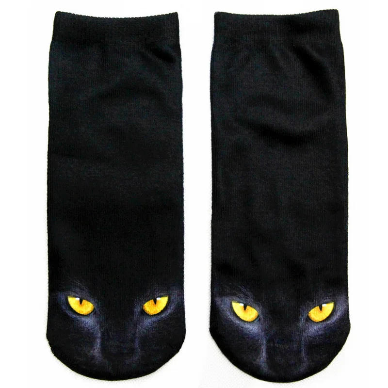 Description Picture 6 of itemFashion 3D Printing Women Socks Creative Cat Socks Kawaii Short Cotton Low Cut Ankle Socks Funny Cute Casual Socks Dropshipping
