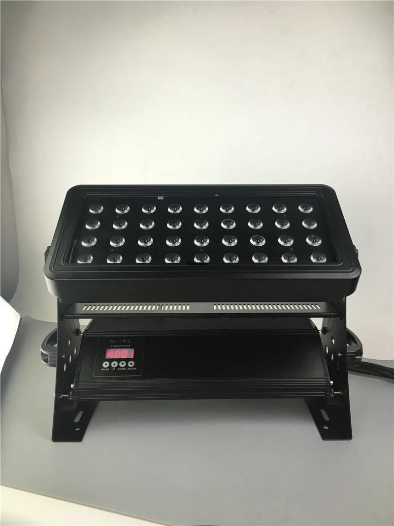 Description Picture 4 of item2pcs with case IP65 outdoor dmx rgbw Wall Washer 36*10w rgbw 4in1 waterproof led stage wash washers strobe beam city color light